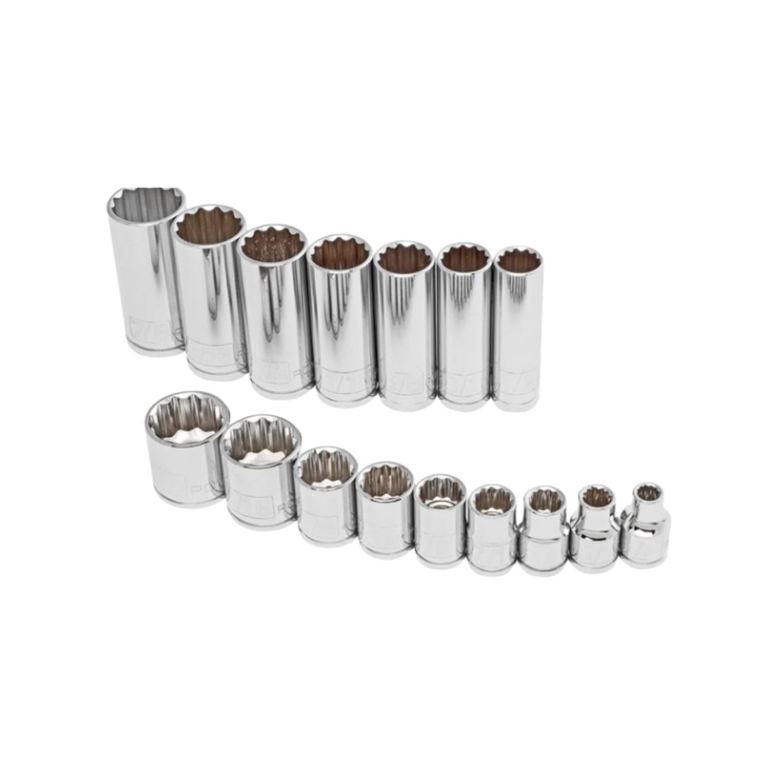  12mm - 12PT Box Sockets ( Mirror )